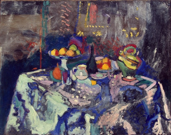 Matisse_-_Vase,_Bottle_and_Fruit_(1906) 550